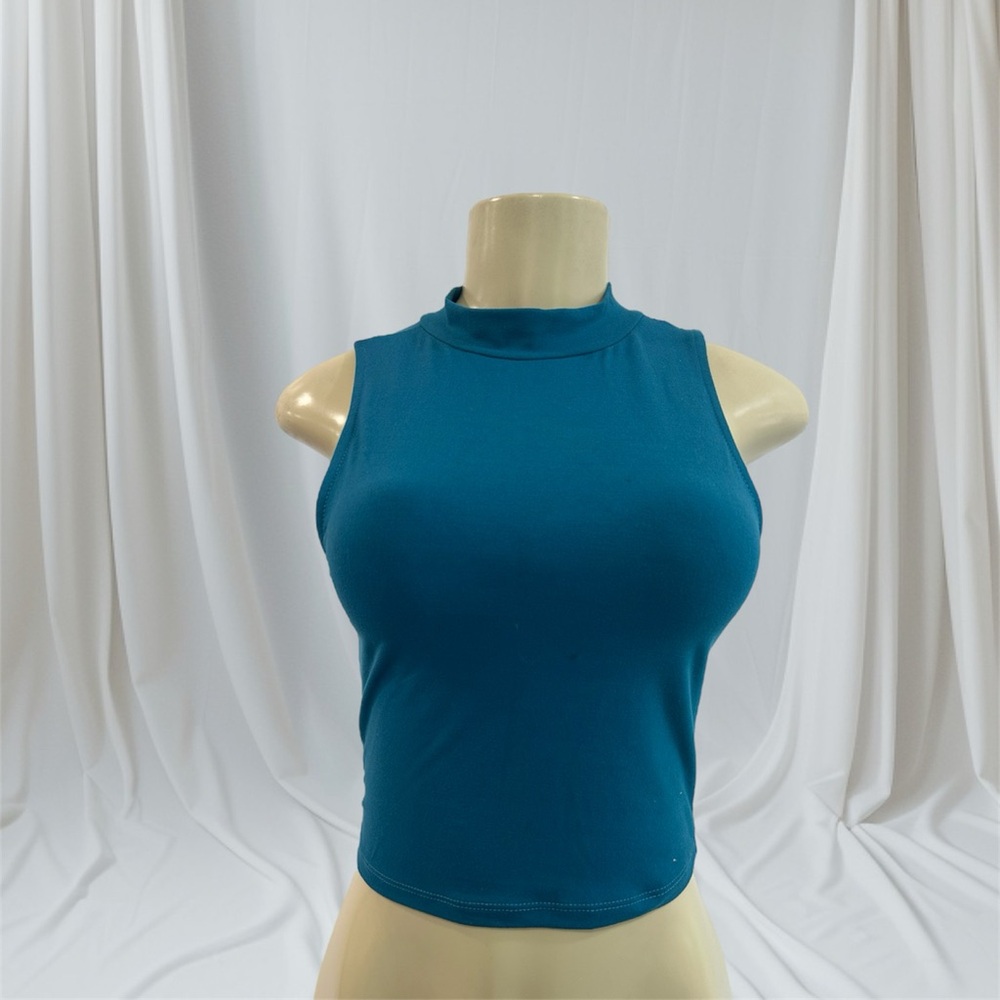 Teal Sleeveless Women's Top